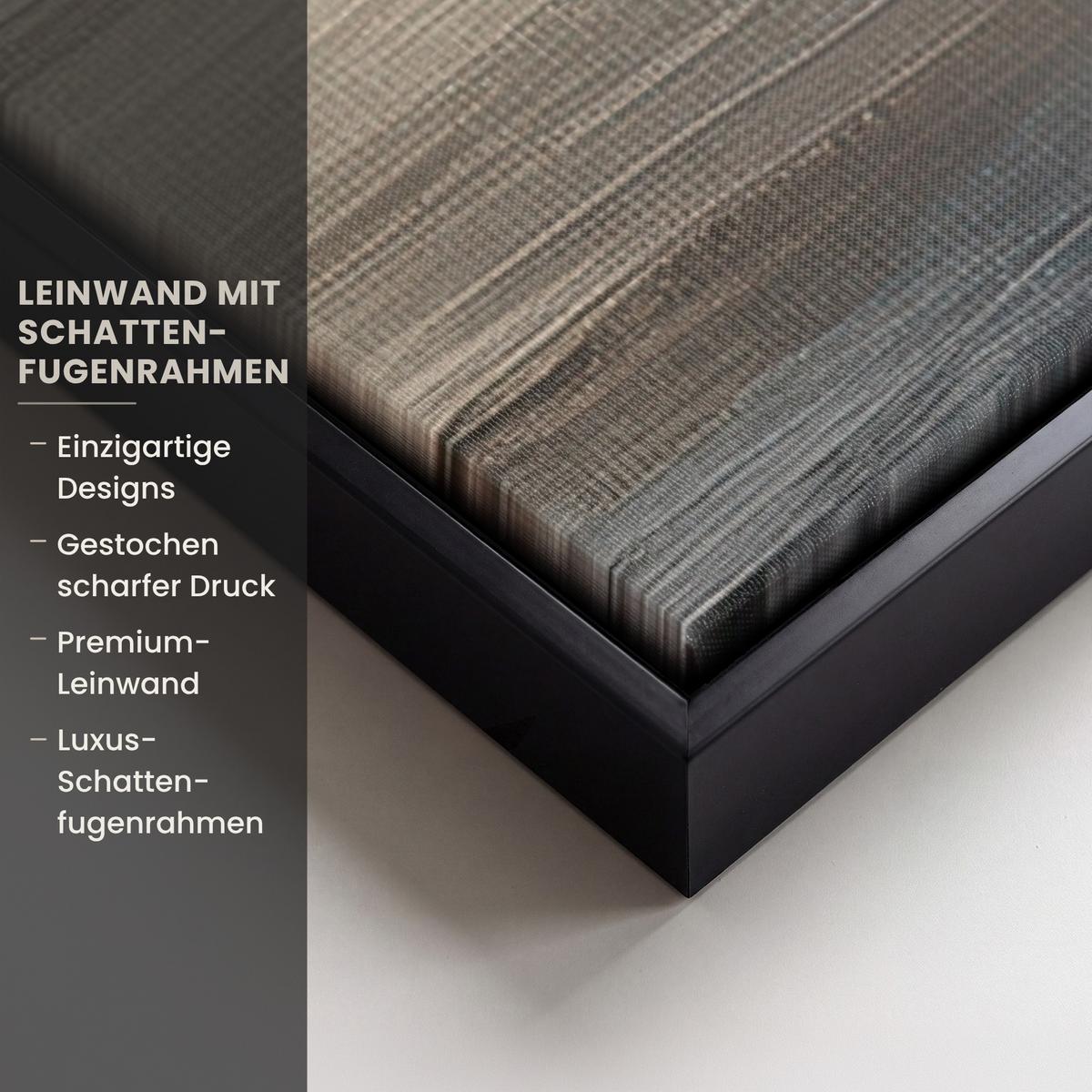 LEINWAND Bilder mit Rahmen - Segelschiff - Meer - Bewölkt - 90x90 - Creme, Textil (90/90cm) - MuchoWow