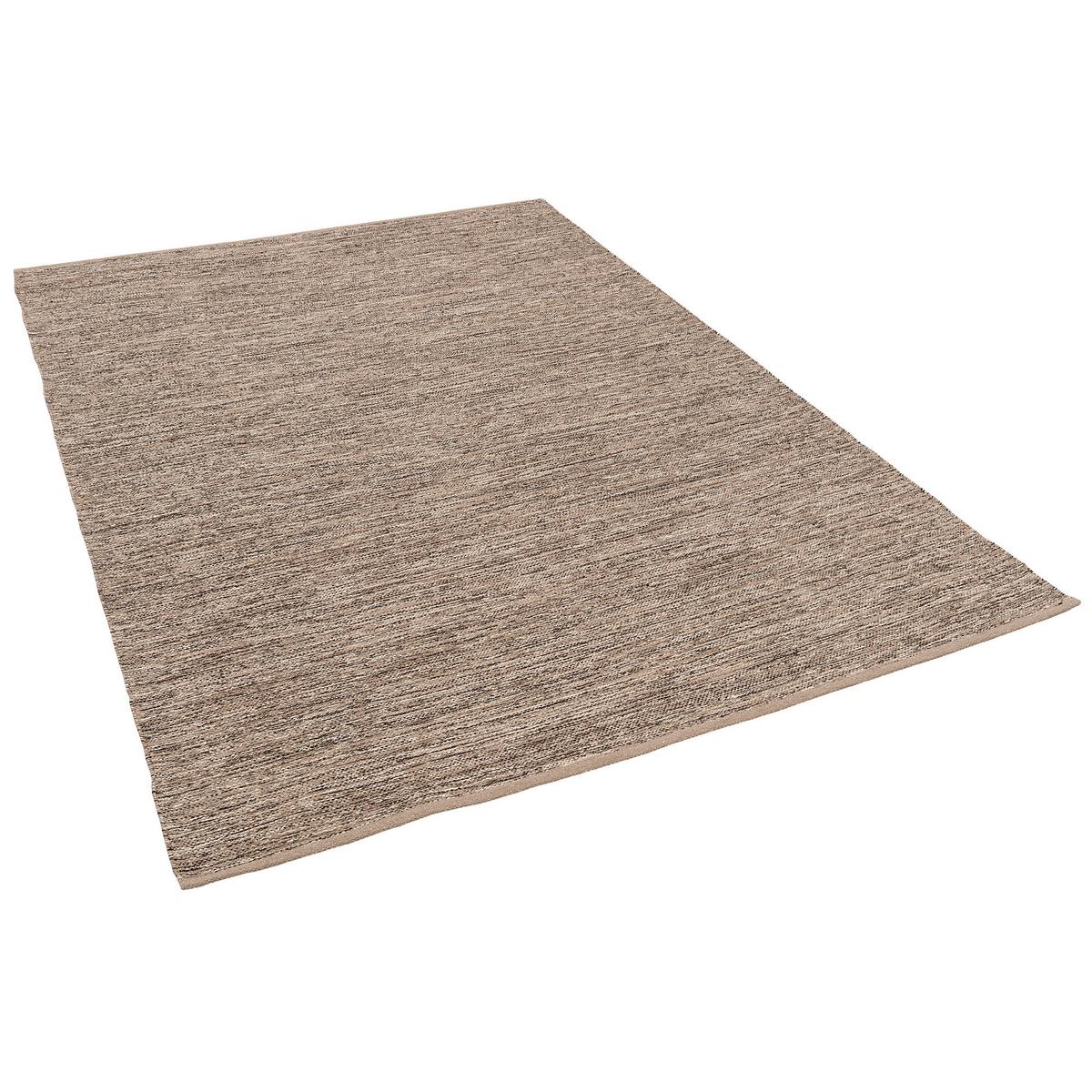 BAUMWOLLE NATUR KELIM TEPPICH EASY MELIERT - Braun, Textil (70/250cm) - Pergamon
