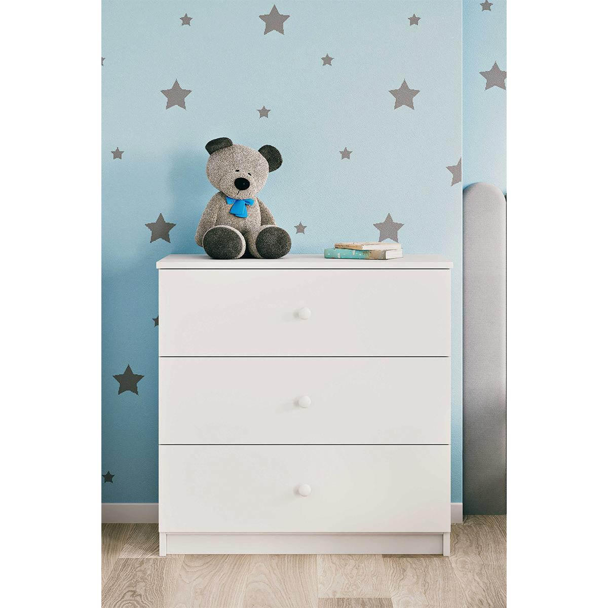 KINDERKOMMODE Weiß - Weiß, Holzwerkstoff (81/80/41cm) - Petits-meubles