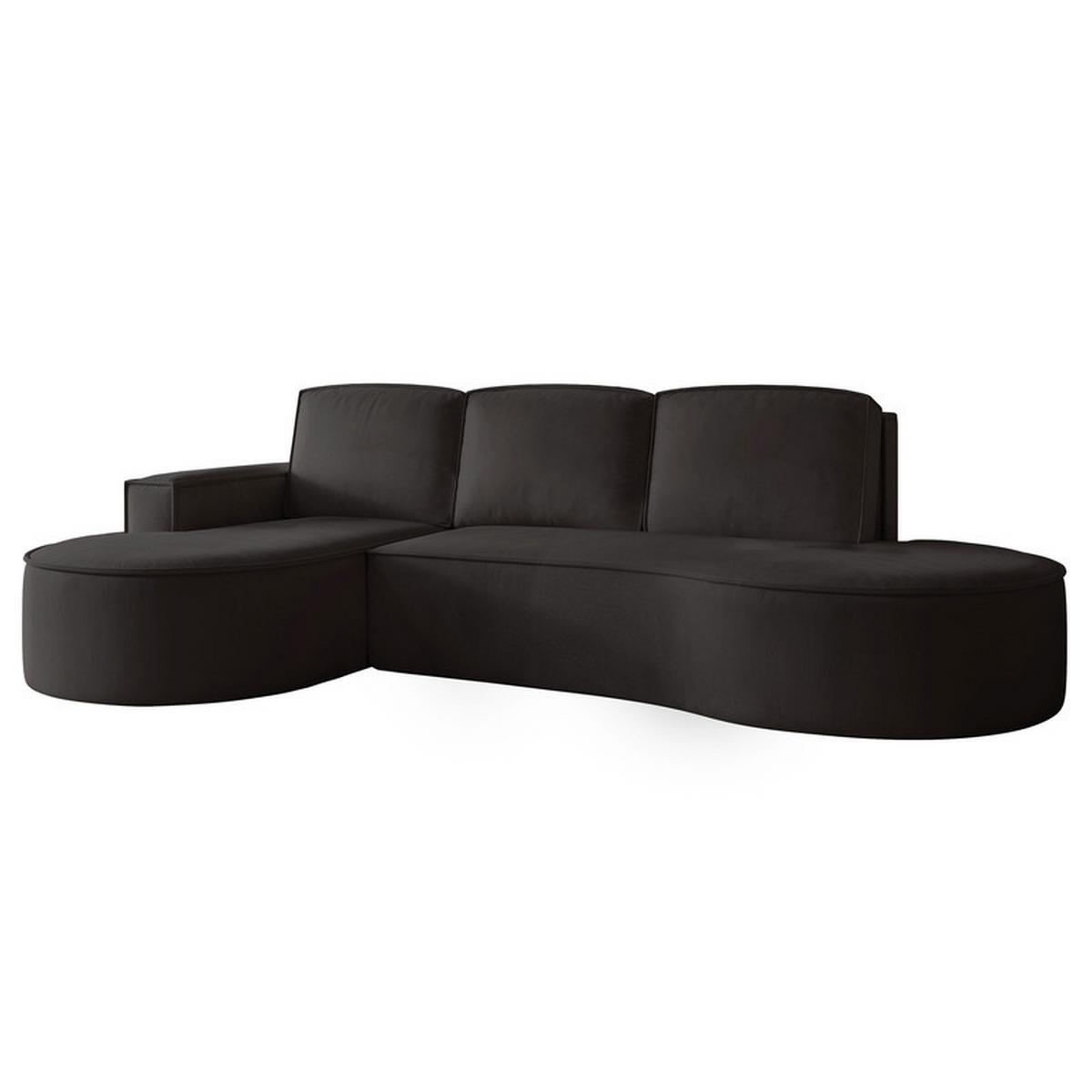 ECKSOFA SOFIA mit Schlaffunktion und Bettkasten Anthrazit - Anthrazit, Holzwerkstoff/Kunststoff (277/157cm) - Idohome