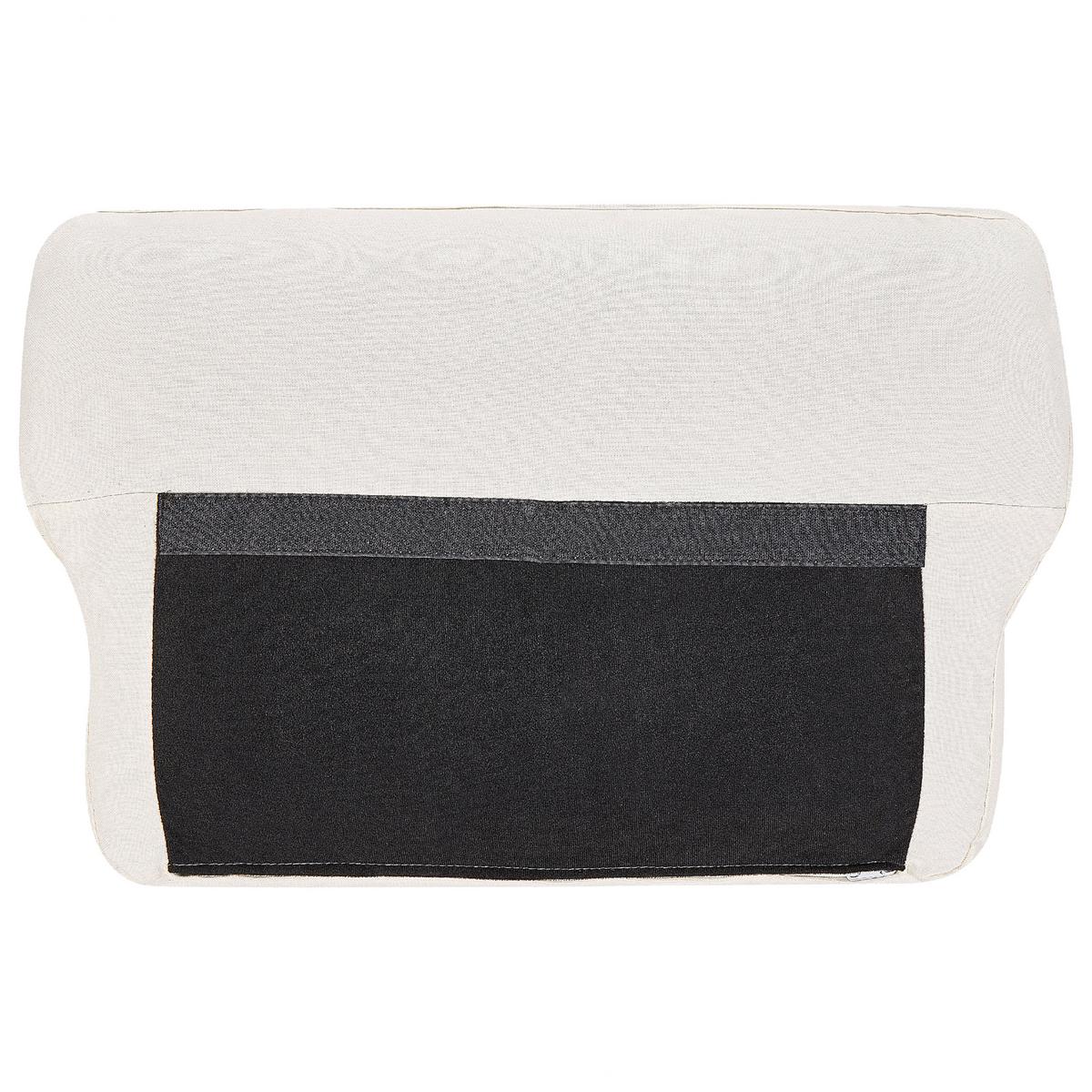 SESSEL Polsterbezug Weiß Vietas - Weiß, Textil/Metall (85/88/67cm) - Beliani
