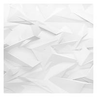 FOTOTAPETE Abstrakte 3D Optik 192/192 cm - Weiß, Papier (192/192cm) - Bilderwelten