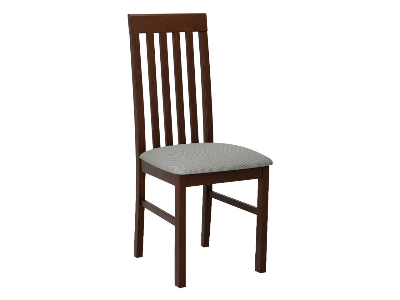 STUHL Nilo I, Holzfarbe: Walnuss - Walnussfarben/Grau, Holz (43/96/48cm) - MIRJAN24