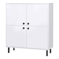 HIGHBOARD Venus - Schwarz/Weiß, Holzwerkstoff (100/113/40cm) - RAUMHIRSCH FURNITURE
