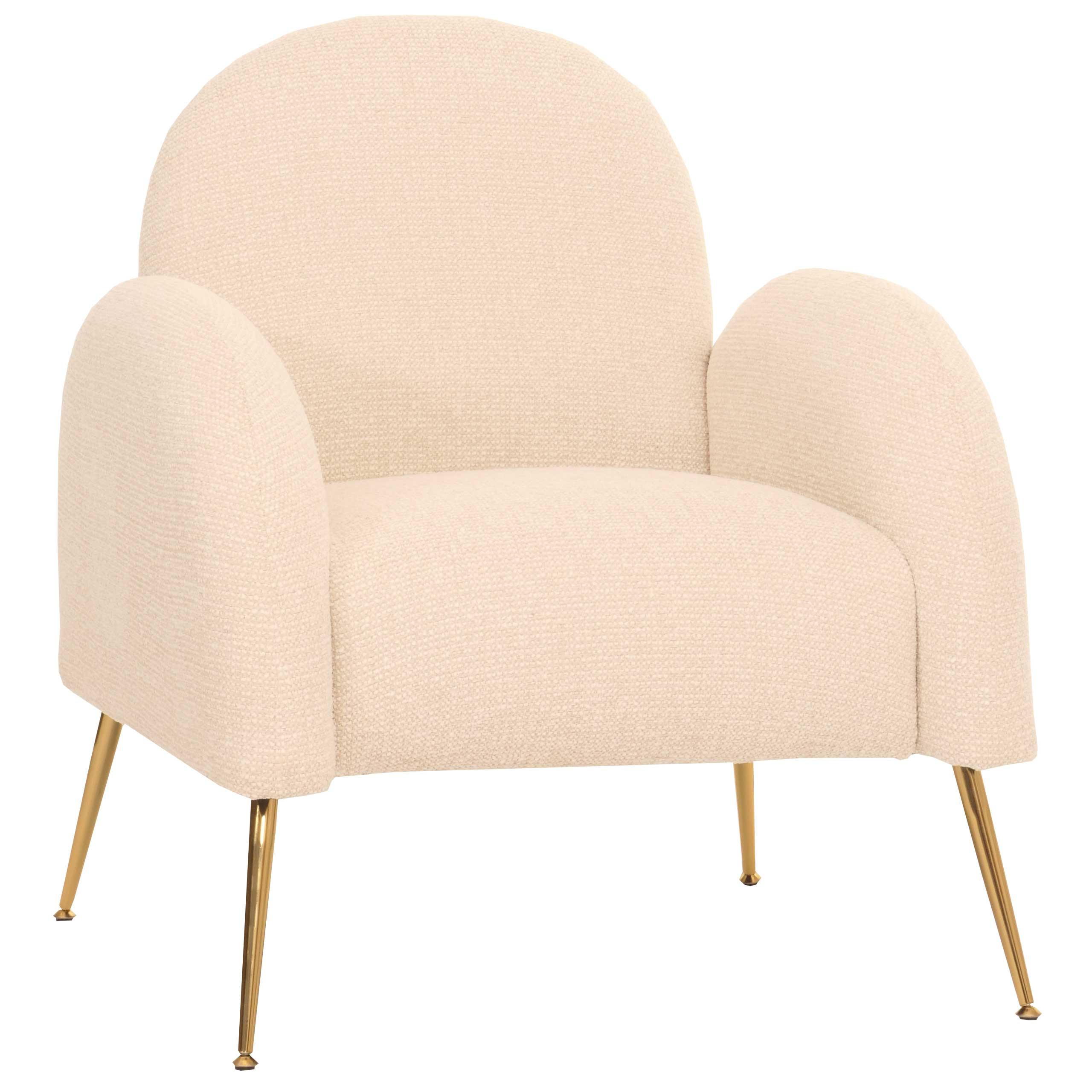 LOUNGE-SESSEL Cremeweiß - Weiß, Textil (74/88/77cm) - MCW