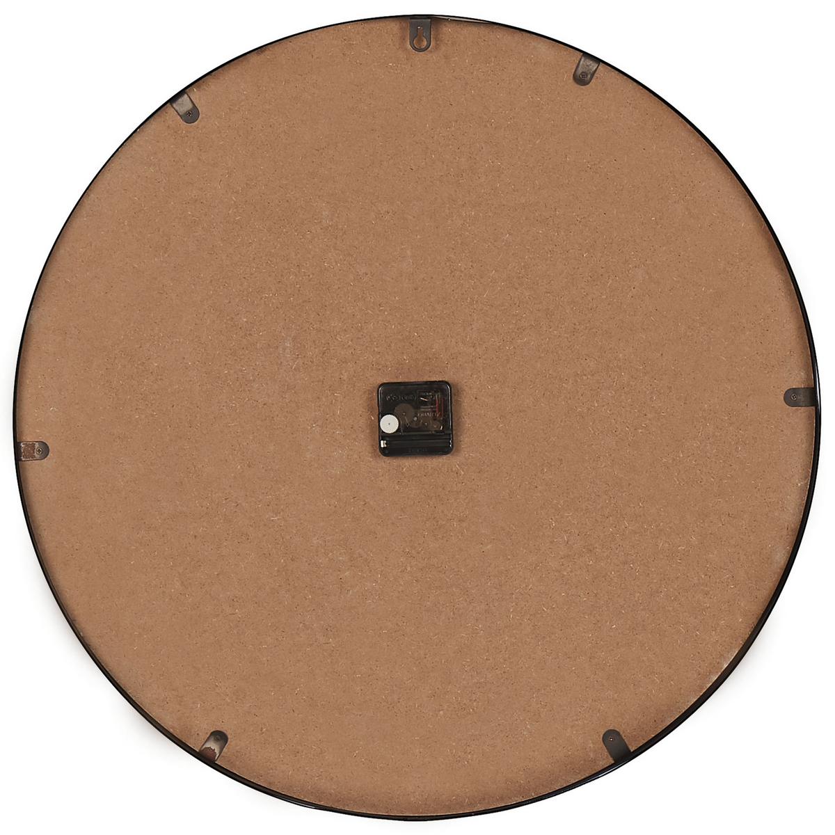 WANDUHR heller Holzfarbton/schwarz Dole - Hellbraun, Holzwerkstoff (60/60/5cm) - Beliani