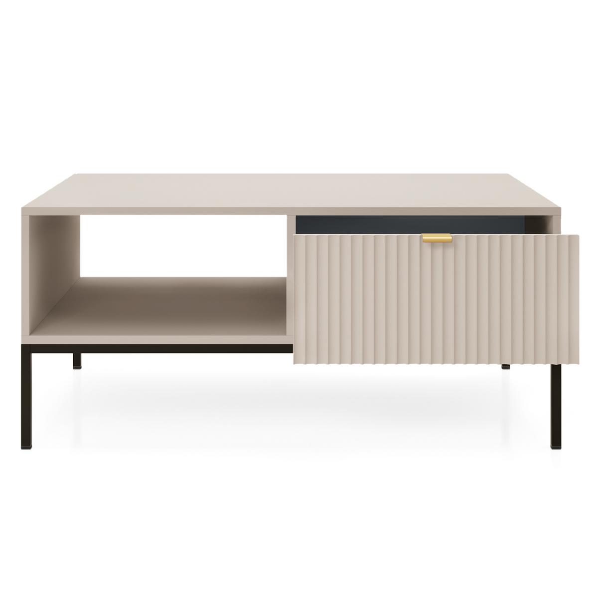 COUCHTISCH STELLARE 104 cm Kaschmir - Kaschmir, Holzwerkstoff (68/104/46cm) - MASSENO