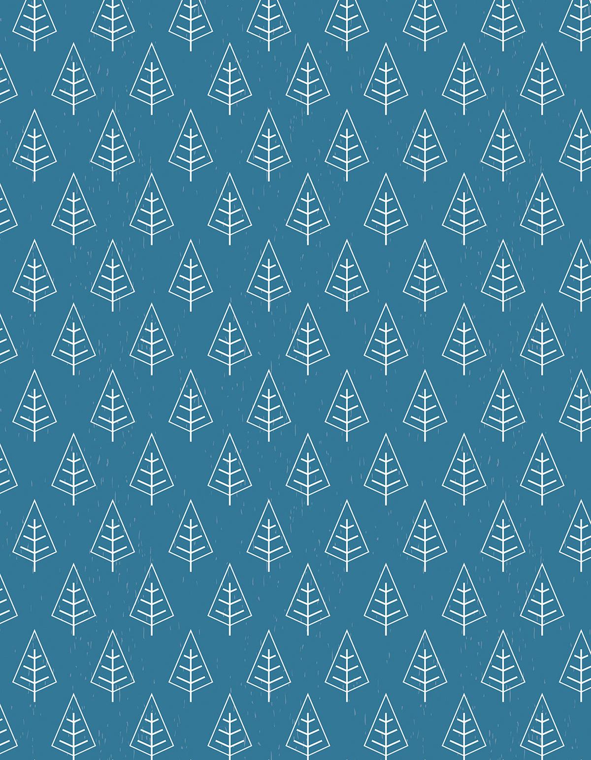 VERDUNKELUNGSROLLO 140x180 cm Bäume im Regen - Weiß, Textil (140/180cm) - TULUP