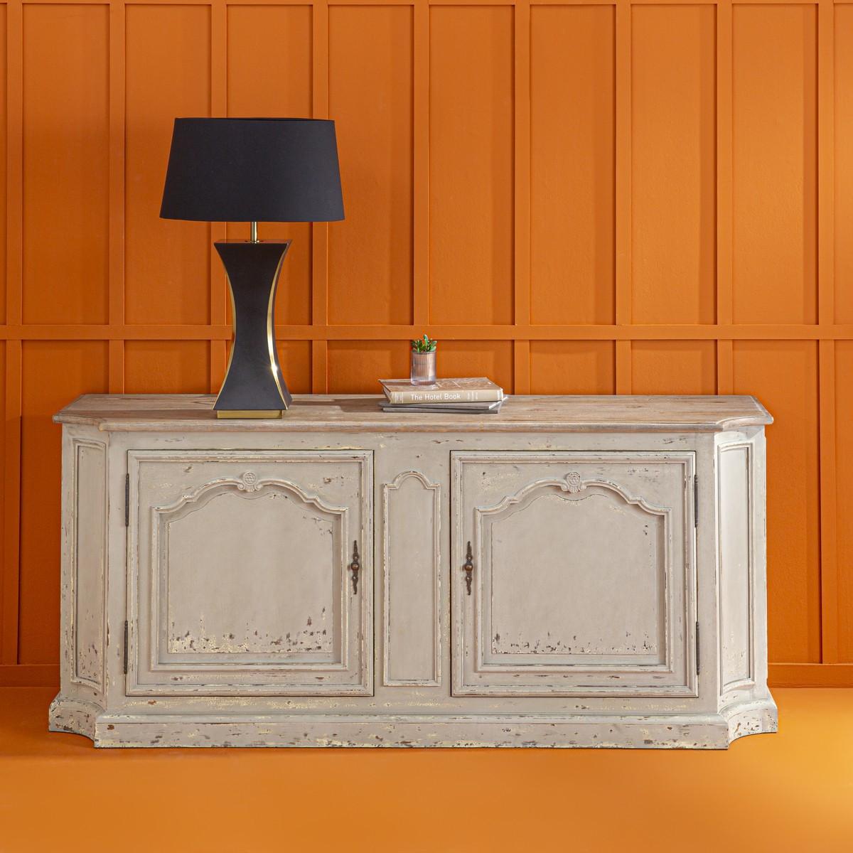 SIDEBOARD aus patiniertem Massivkiefernholz L195 cm - JOSEPHINE - Eschefarben, Holz (55/85/60cm) - Signature