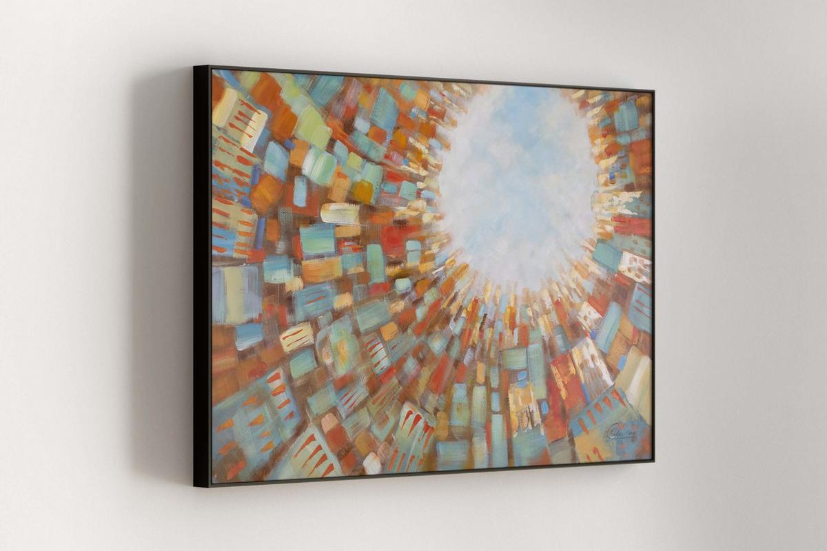 ÖLGEMÄLDE 120/80 cm - Braun, Holz/Textil (120/80cm) - KUNSTLOFT