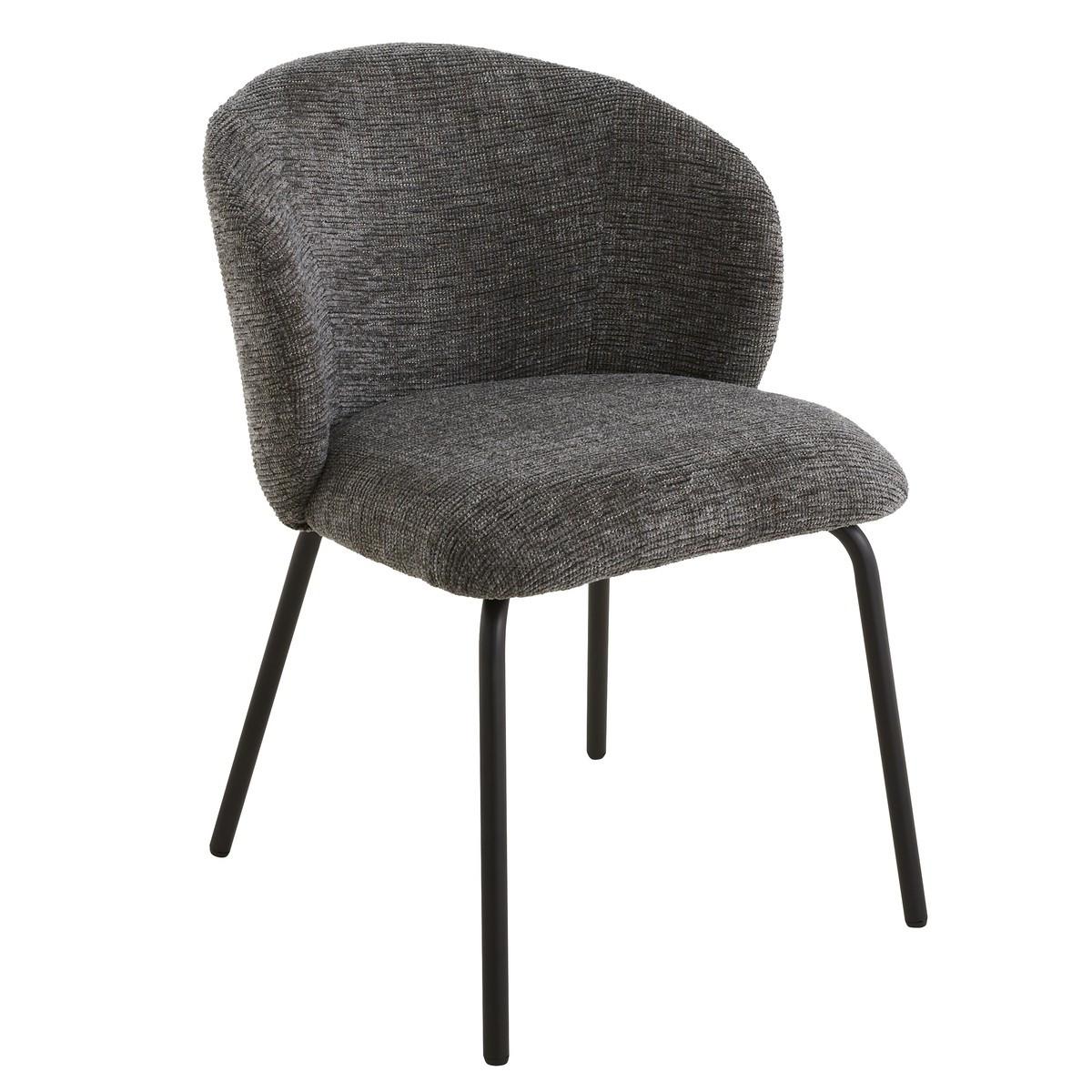 2ER-SET Stühle mit gepolsterter Sitzfläche und Rückenlehne Vesper 57/56/78 cm - Grau, Holzwerkstoff (49/79/56cm) - Calicosy