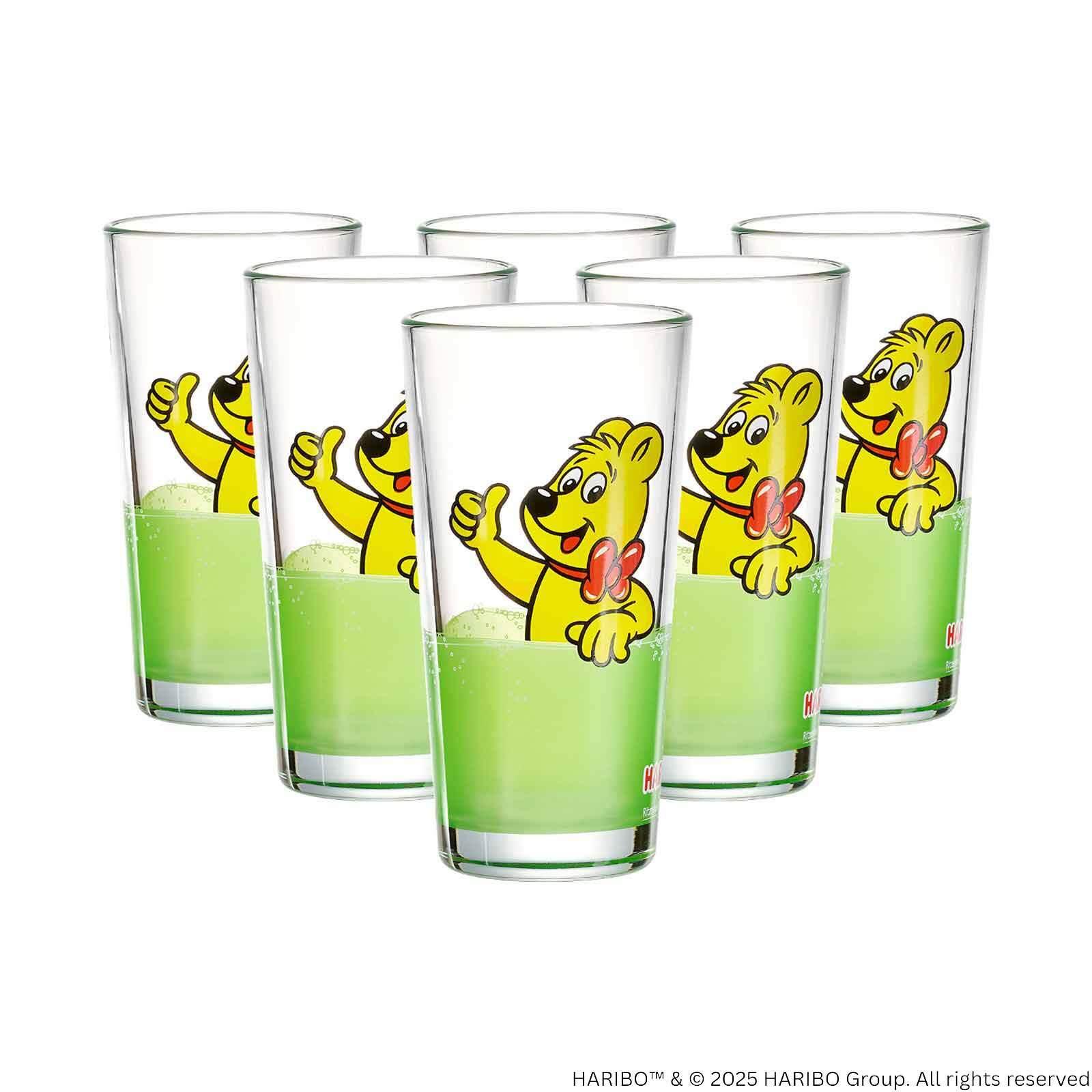 TRINKGLÄSER Haribo Thumbs Up grün 380 ml 6er Set - Grün, Glas (0.38L) - Ritzenhoff Breker