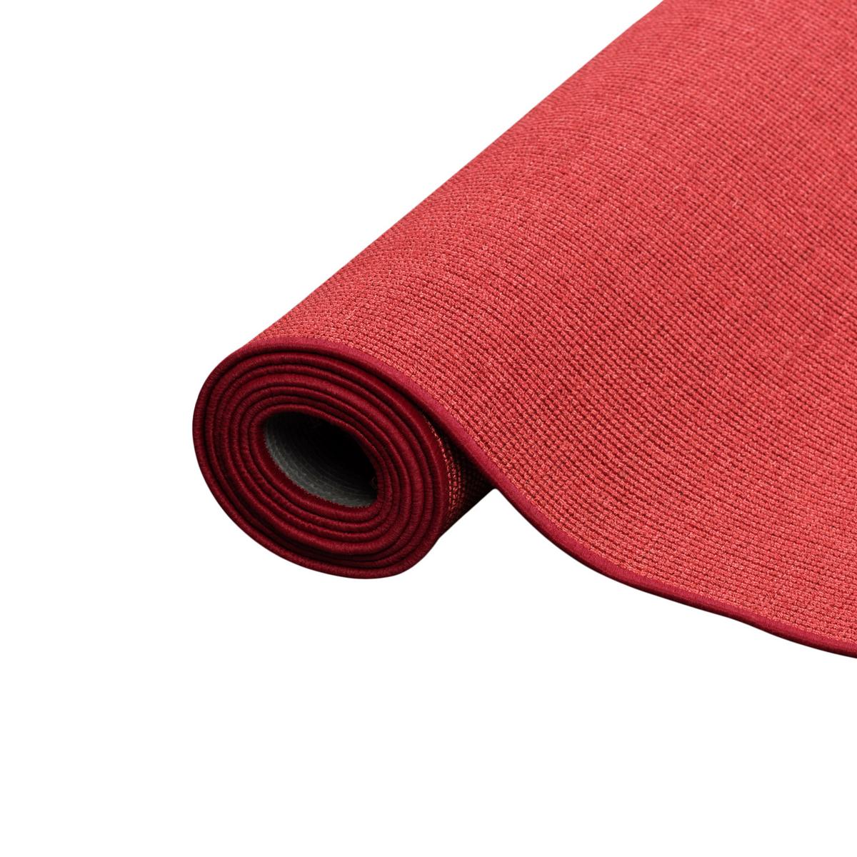 SISAL NATUR LÄUFER TEPPICH - Rot, Textil (80/400cm) - Snapstyle