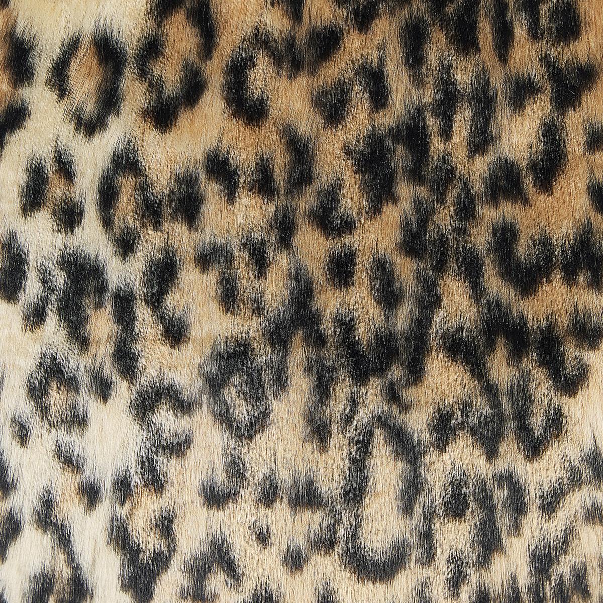 DEKOKISSEN 2er-Set Braun 45/45 cm Foxtail - Braun, Kunststoff/Textil (45/45cm) - Beliani