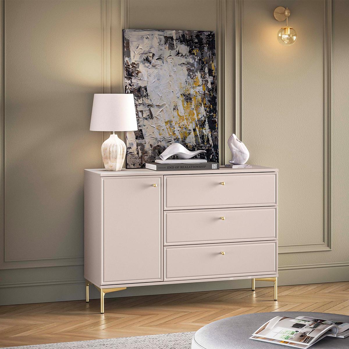 SIDEBOARD Sélène Kaschmir - Beige, Holzwerkstoff (120/85/40cm) - Petits-meubles