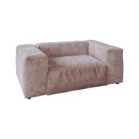 SESSEL MIA Taupe Cord - Taupe/Schwarz, Kunststoff/Textil (192/72/120cm) - KAWOLA