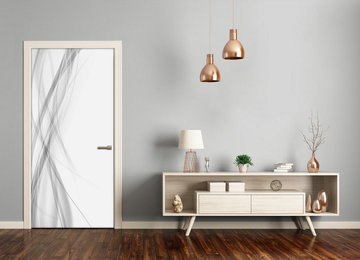 TÜRAUFKLEBER 85x205 cm Dekorativ für Türen - Hellgrau, Kunststoff (85/205/0.01cm) - TULUP