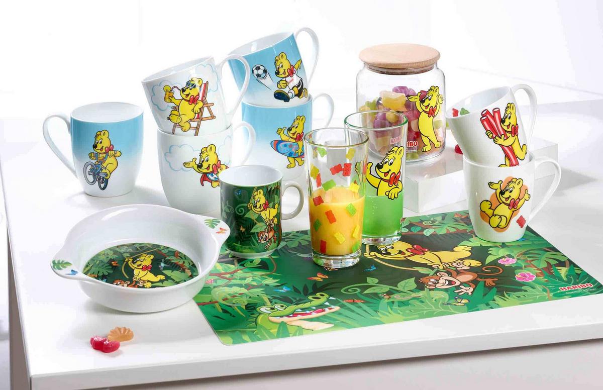DOSE HANDS UP Haribo bunt ø 12 cm - Multicolor, Glas (12/13/12cm) - Ritzenhoff Breker
