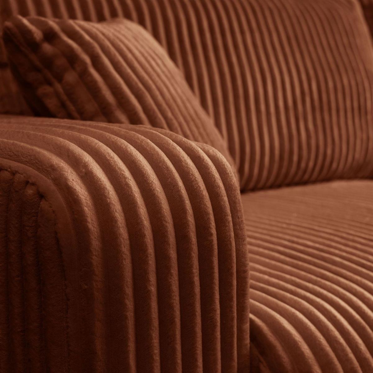 ECKSOFA PRESTIGE SOFT mit Schlaffunktion und Bettkasten, Tilia 52 - Cognac, Textil (277/143cm) - Lookway