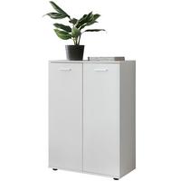KOMMODE – Weiß, 71x104x35 cm, 2 Türen, matt, für Flur - Weiß, Kunststoff (71/104/35cm) - KADIMA DESIGN