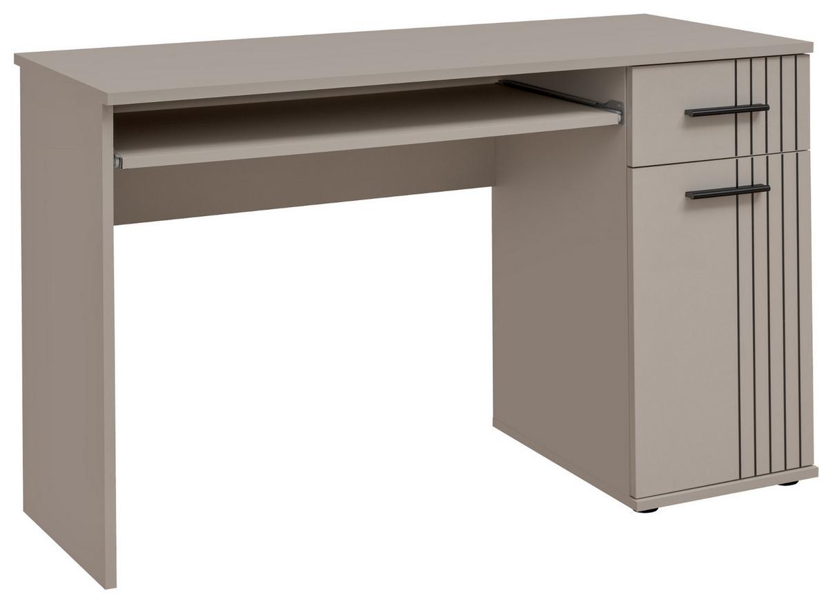 SCHREIBTISCH Kaschmir 120 x 76 cm, Laptoptisch für Kinder-/Jugendzimmer - Kaschmir/Schwarz, Holzwerkstoff/Kunststoff (50/120/76cm) - Inn.Furn