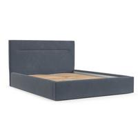 POLSTERBETT Liline 140/200 cm Blau im Asti Stoff - Blau/Schwarz, Holz/Holzwerkstoff (140/200cm) - AltaBeds