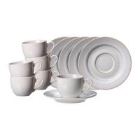 ESPRESSOTASSEN MIT UNTERTASSEN Laredo beige 90 ml 6er Set - Beige, Keramik (0.09L) - Ritzenhoff Breker