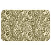 BADEMATTE Abstrakt - Marmor - Grün Badvorleger 80x50 cm - Dunkelgrün, Textil (80/50cm) - OnlyWow