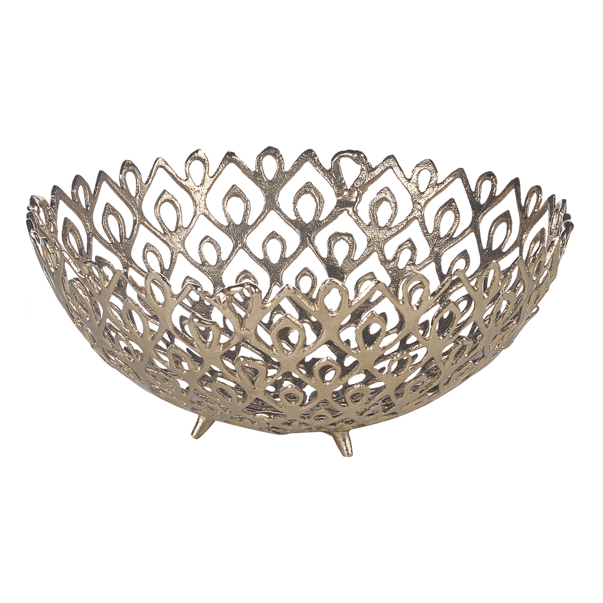 DEKOSCHALE Aluminium gold Grogol - Goldfarben, Metall (20cm) - Beliani