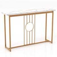 KONSOLENTISCH Weiß - Weiß, Holzwerkstoff (30/120/80.5cm) - COSTWAY