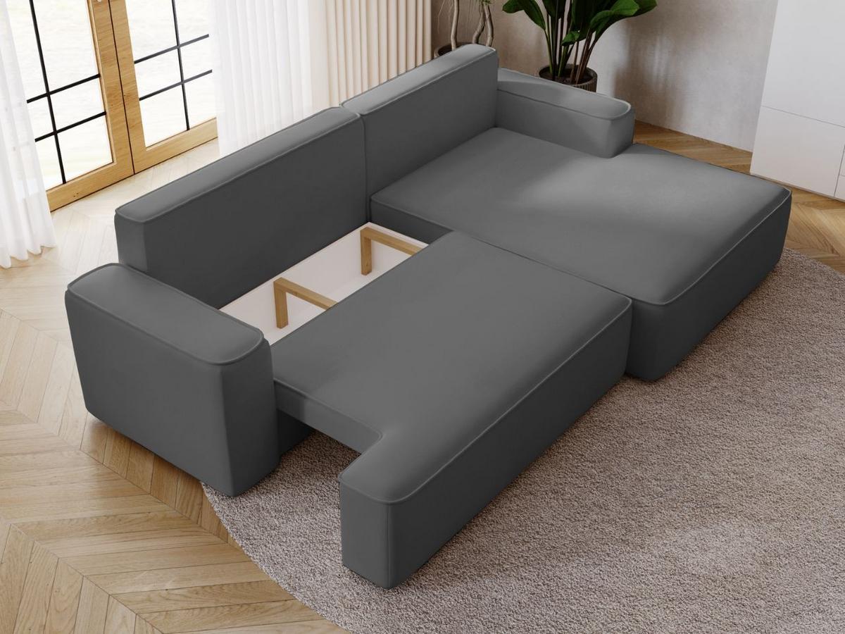 ECKSOFA California Grau Rechts - Grau, Holz/Textil (270/165cm) - Graingold
