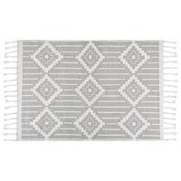 VINTAGE-OUTDOOR TEPPICH Tabiat 230/160 cm - Weiß, Kunststoff (160/230cm) - Beliani