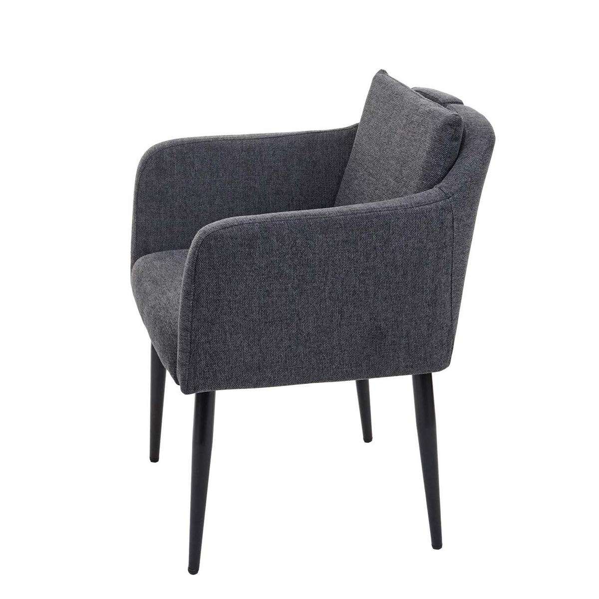 ESSZIMMERSTUHL Anthrazit - Dunkelgrau/Anthrazit, Textil (60/86/65cm) - MCW