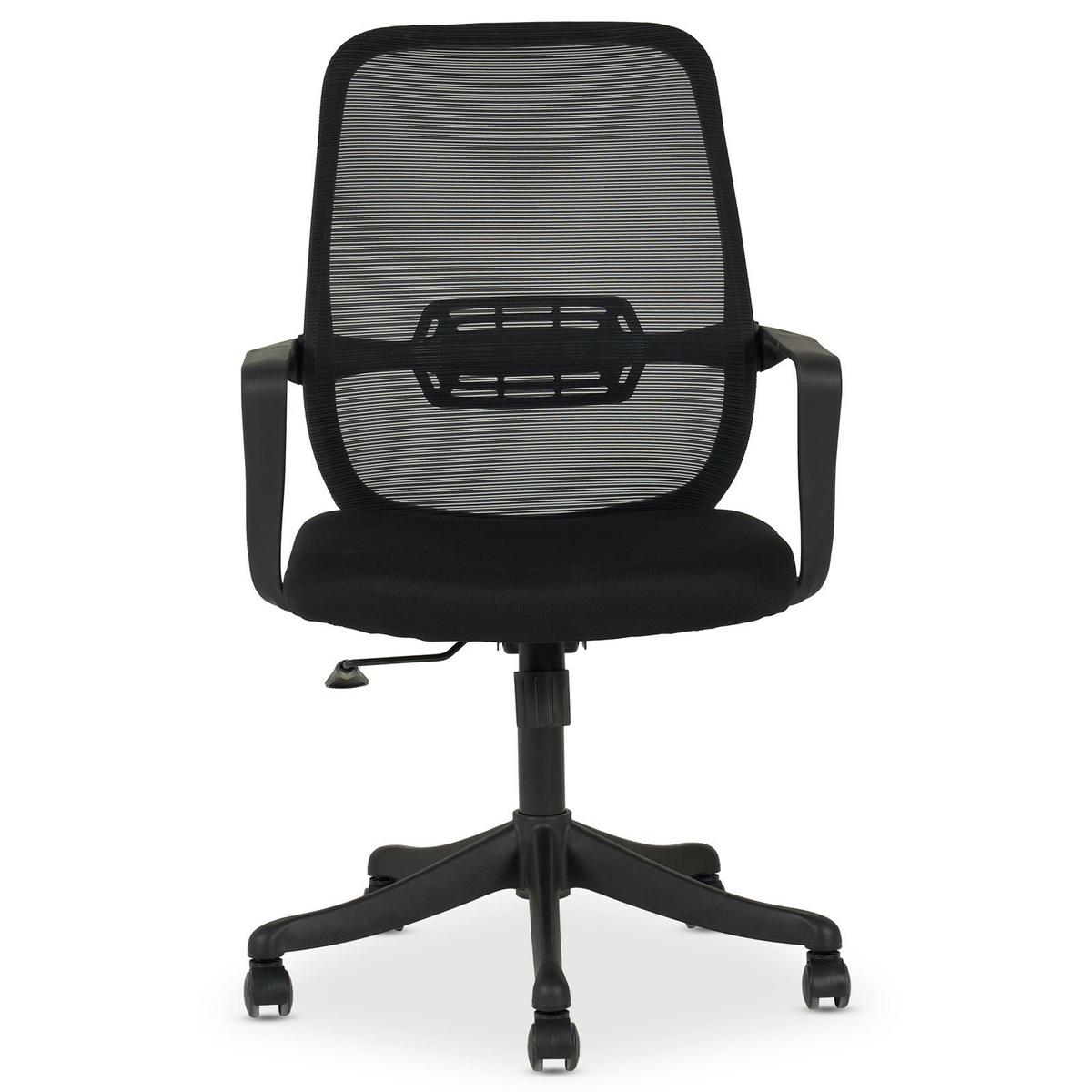 BÜRODREHSTUHL MOLLIS schwarz - Schwarz, Textil (63/98/63cm) - IDIMEX