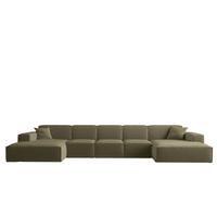 WOHNLANDSCHAFT Celes Premium Xl Opera - Olivgrün, Holzwerkstoff/Textil (462/73/165cm) - Fun Möbel