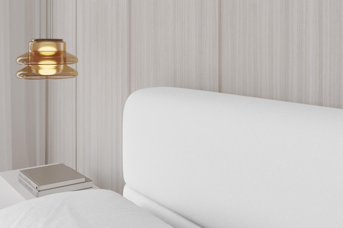 POLSTERBETT mit Bettkasten und Lattenrost, Bett mit Matratze H3/H4 - ENORA-V1 180x200 Weiß Kunstleder - Weiß Hochglanz, Holzwerkstoff/Textil (180/200cm) - ALTDECOR