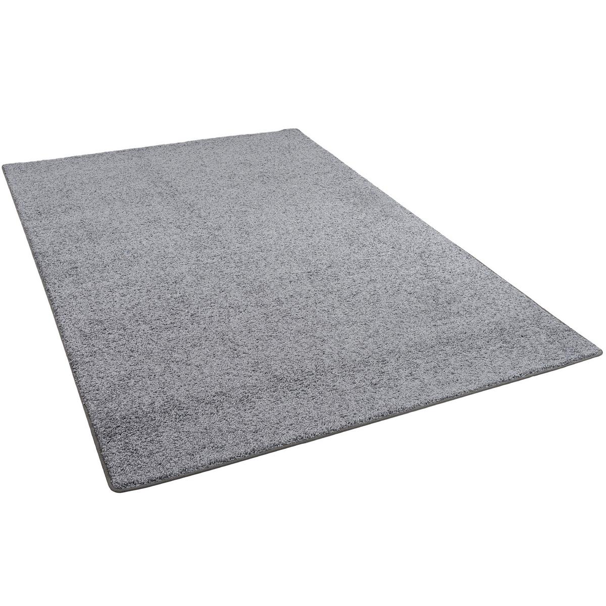 HOCHFLOR VELOURS TEPPICH MONA - Grau, Textil (80/400cm) - Snapstyle