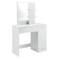 SCHMINKTISCH Krugersdorp - Weiß, Holzwerkstoff (90/138/38cm) - [en.casa]