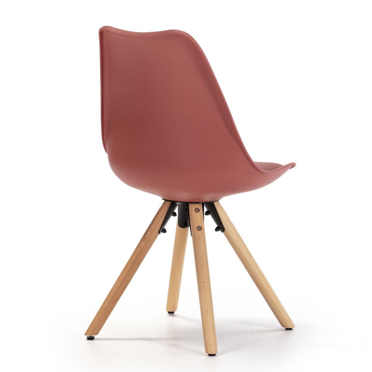 STUHL 2er-Set Jeff Rot - Rot, Holz/Kunststoff (49/84/54cm) - VS Venta-stock