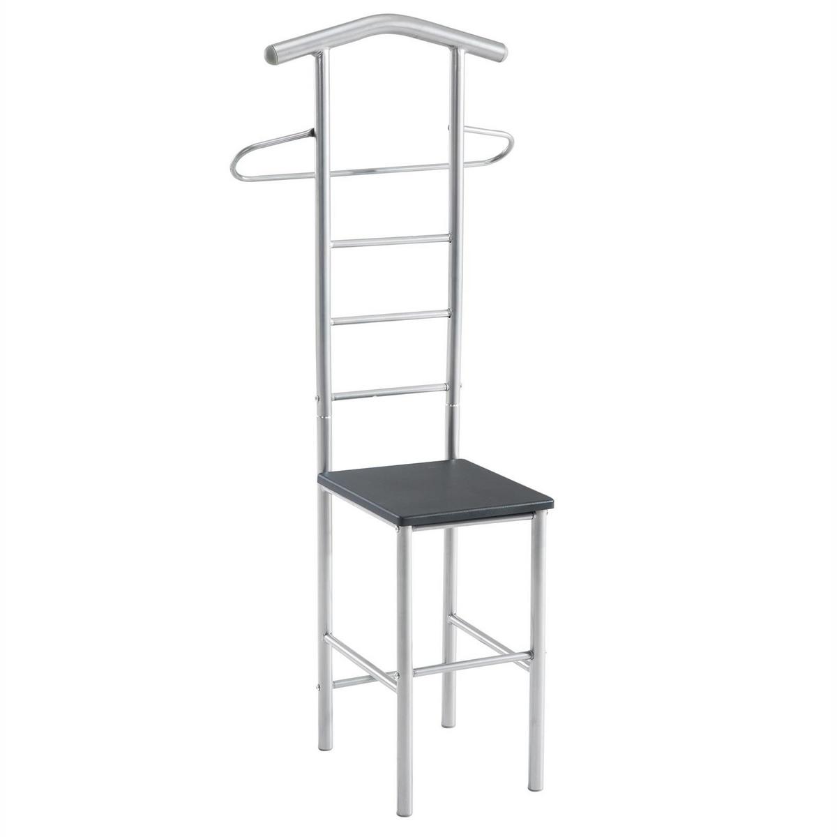 HERRENDIENER JIVO 2er-Set schwarz - Schwarz, Metall (53/121/47cm) - CARO-Möbel