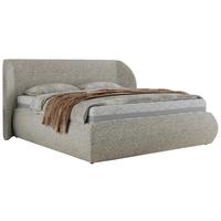 POLSTERBETT CAELA CLASSIC 140/200 - Hellgrau Strukture - Multipocket-Matratze - Hellgrau, Textil (140/200cm) - MKS
