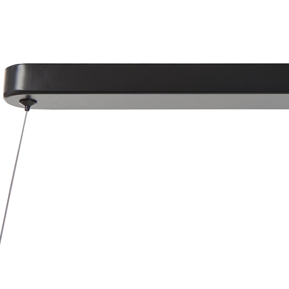 HÄNGELEUCHTE Bodri 30/120/143 cm - Schwarz, Metall (30/120/143cm) - Beliani