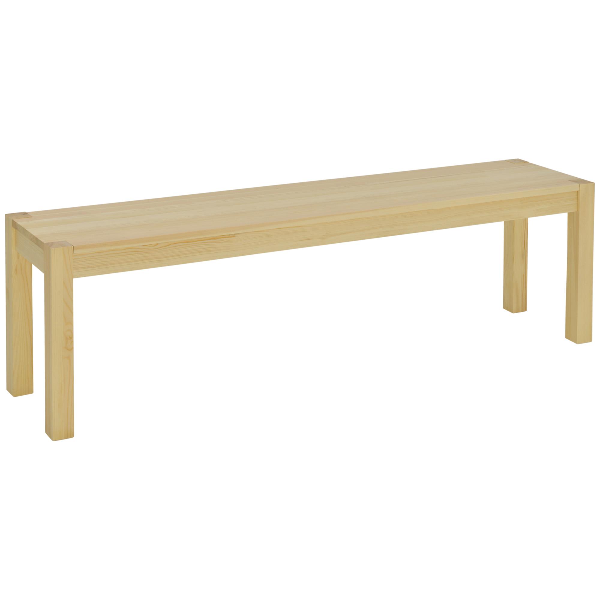 SITZBANK Natur 150 cm - Naturfarben, Holz (150/45/33cm) - HOMCOM