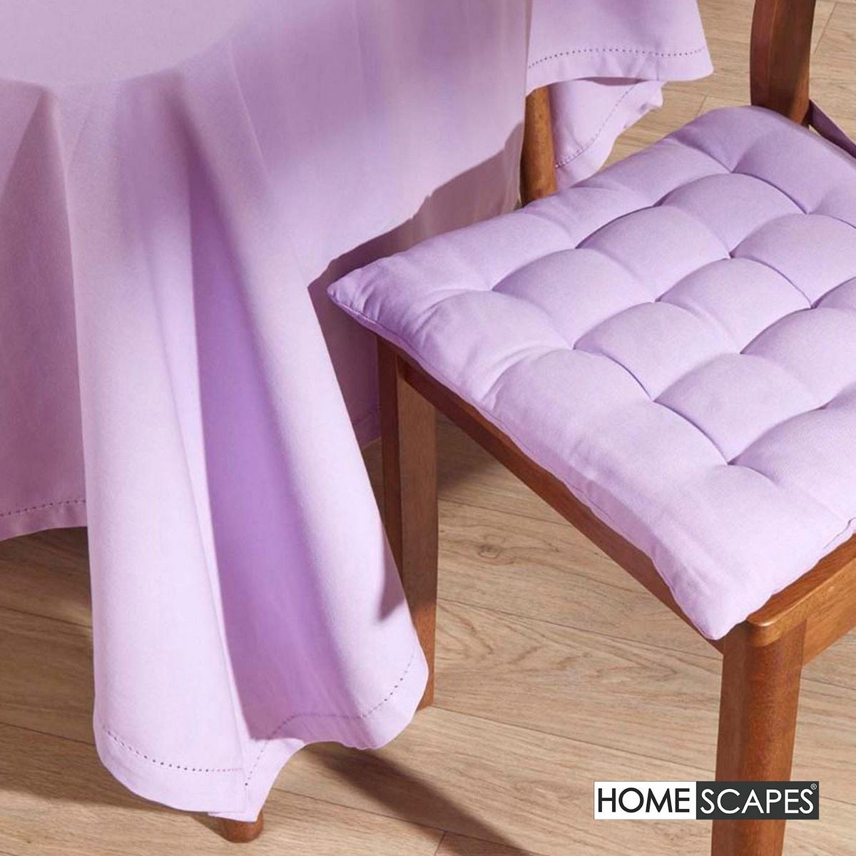 TISCHDECKE flieder rund 178 cm, 100% Baumwolle - Flieder, Textil (178/178cm) - Homescapes