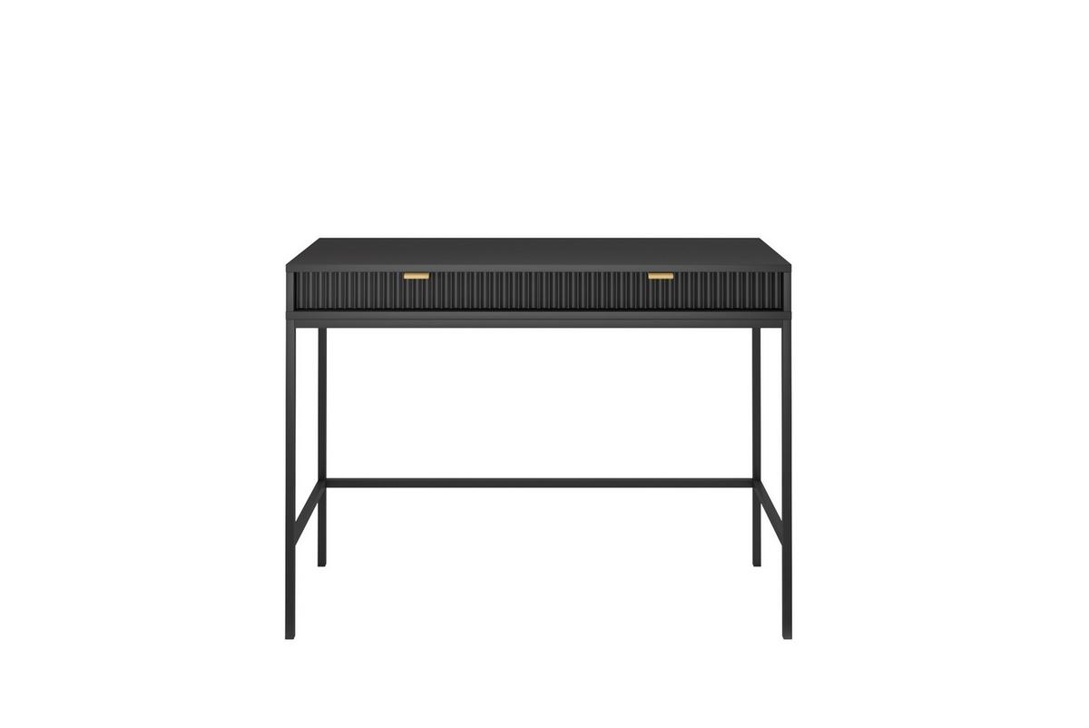 KONSOLENTISCH STELLARE 104/78/50 cm mit Schubladen, Schwarz - Schwarz, Holzwerkstoff (50/104/78cm) - MASSENO