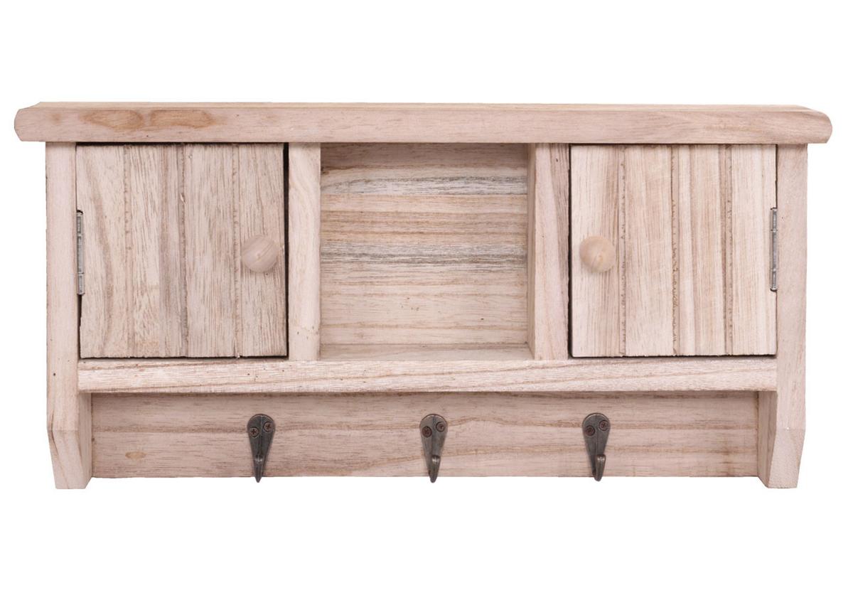 SCHLÜSSELBRETT Buche Dekor - Buchefarben, Holz (40/19/8cm) - MCW