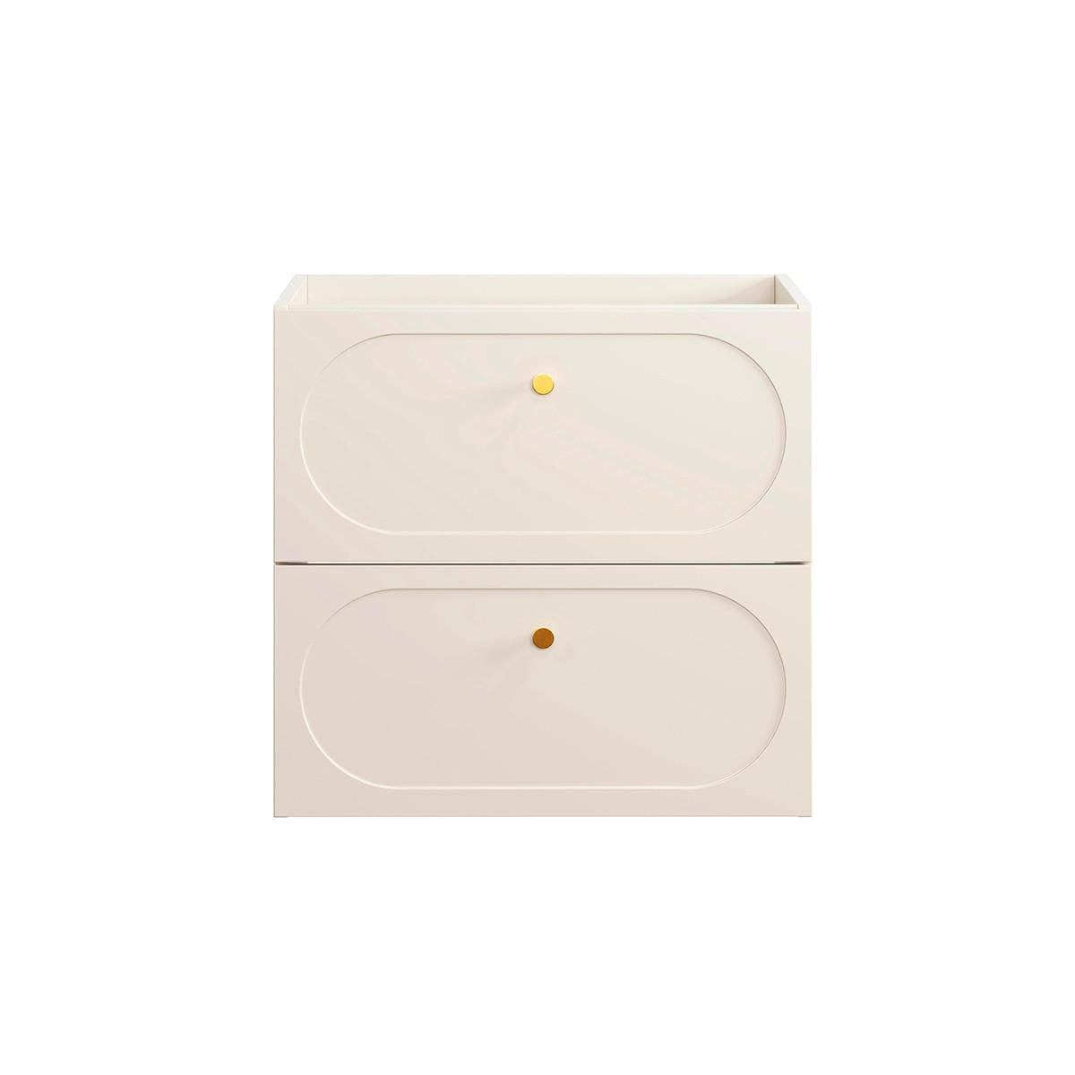 WASCHTISCHUNTERSCHRANK 60.2cm Sanae Sandbeige - Beige, Holzwerkstoff (60.2/57/46cm) - Petits-meubles