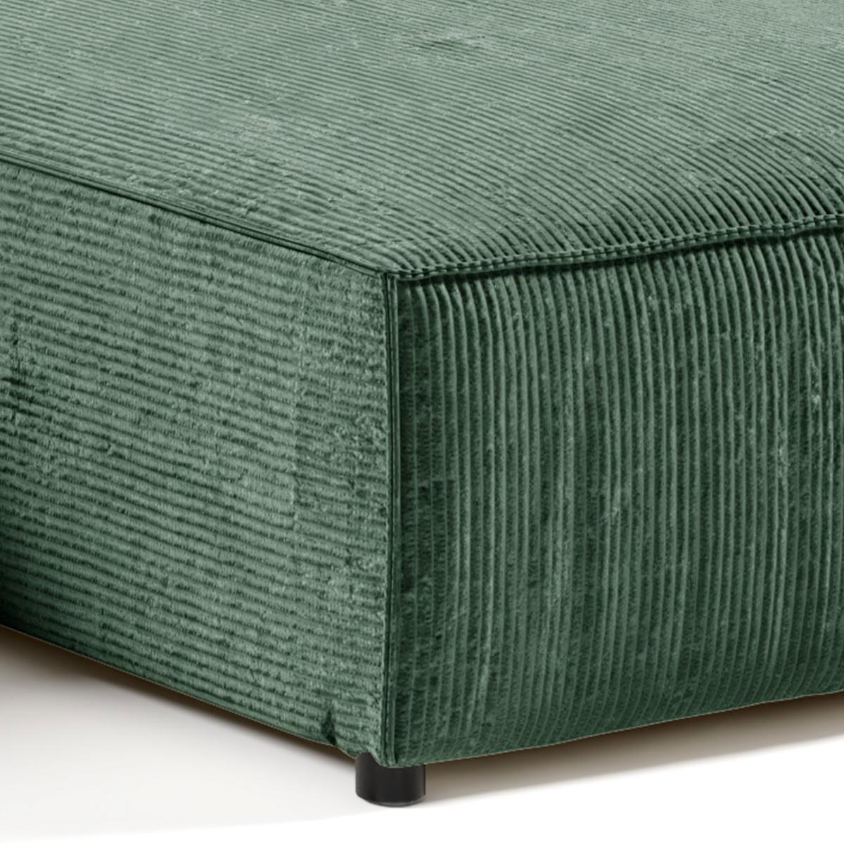 ECKSOFA Isaac 4 Sitzplätze Tannengrün - Grün, Holzwerkstoff (294/185cm) - Petits-meubles