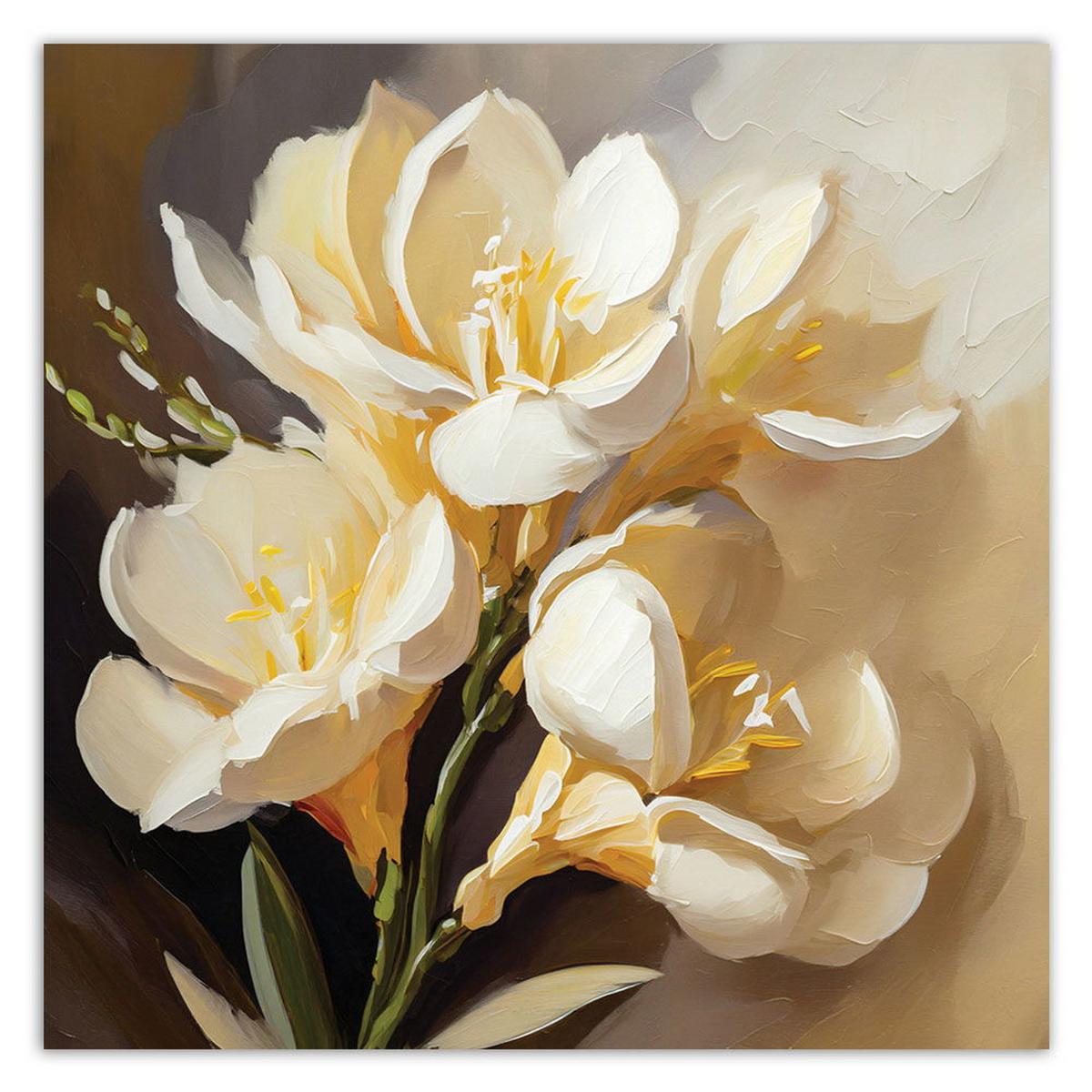 KUNSTDRUCK Gold 60/60 cm - Goldfarben, Textil (60/60cm) - KUNSTLOFT
