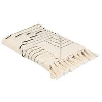 DECKE Helles Beige Uluyol 130/170 cm - Beige, Naturmaterialien/Textil (130/170cm) - Beliani